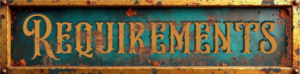 requirements button