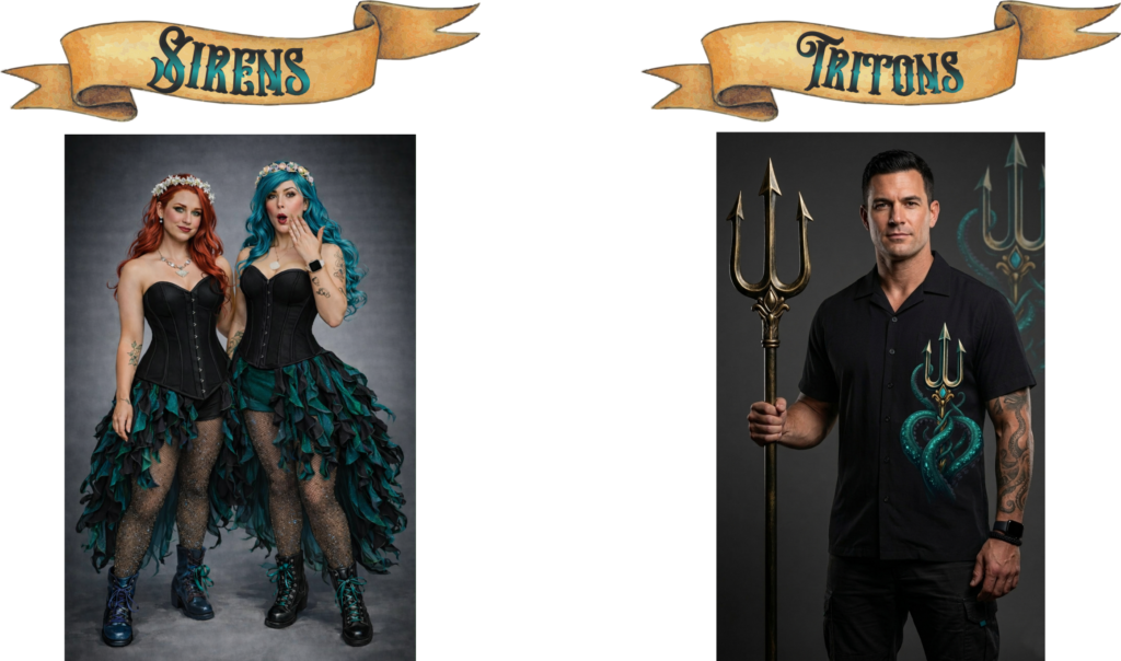 sirens&tritons outfits